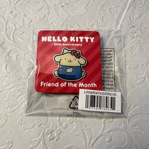Sanrio Hello Kitty 50th Anniversary Brooch - Red and Blue